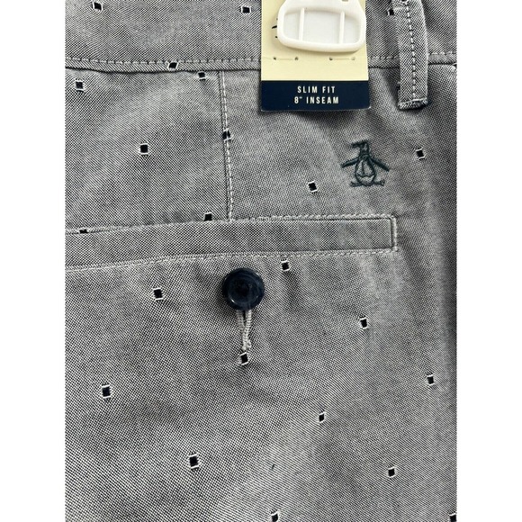 Penguin Men’s Slim Fit 8” Inseam Shorts Vintage Indigo Size 30 NWT​ - Picture 5 of 9